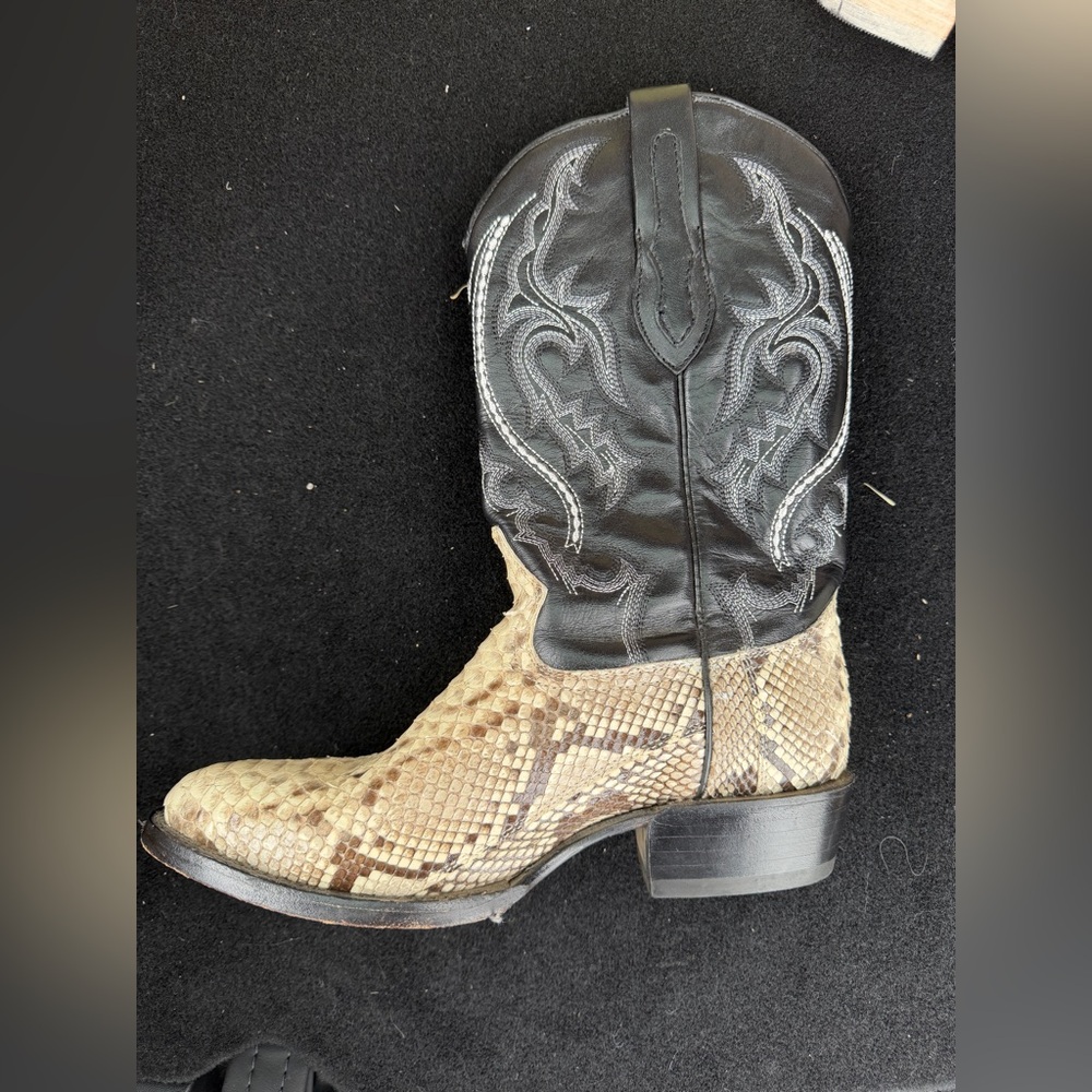J.B DILLON PYTHON COWBOY BOOTS - image 2